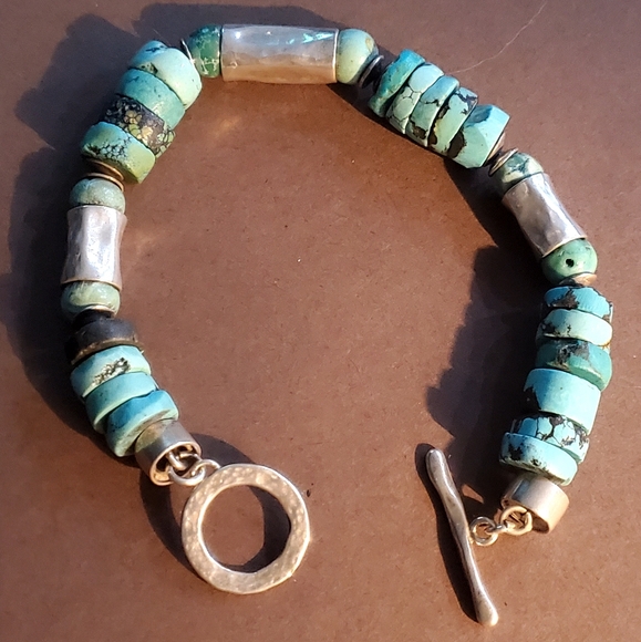 Rare Silpada 925 Sterling Silver Turquoise Bracelet B0832 - Picture 3 of 10